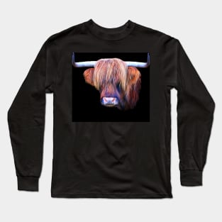 Highland Cow in Colour Long Sleeve T-Shirt